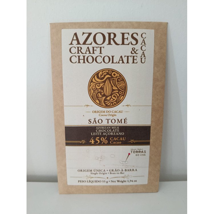 Chocolate de Leite Açoriano 45% Cacau | São Tomé